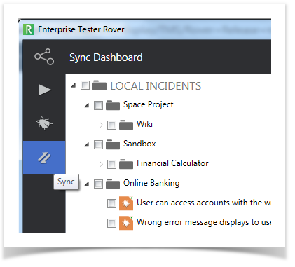 Synchronize 'Execution Sets' and 'Incidents' - uploading entities